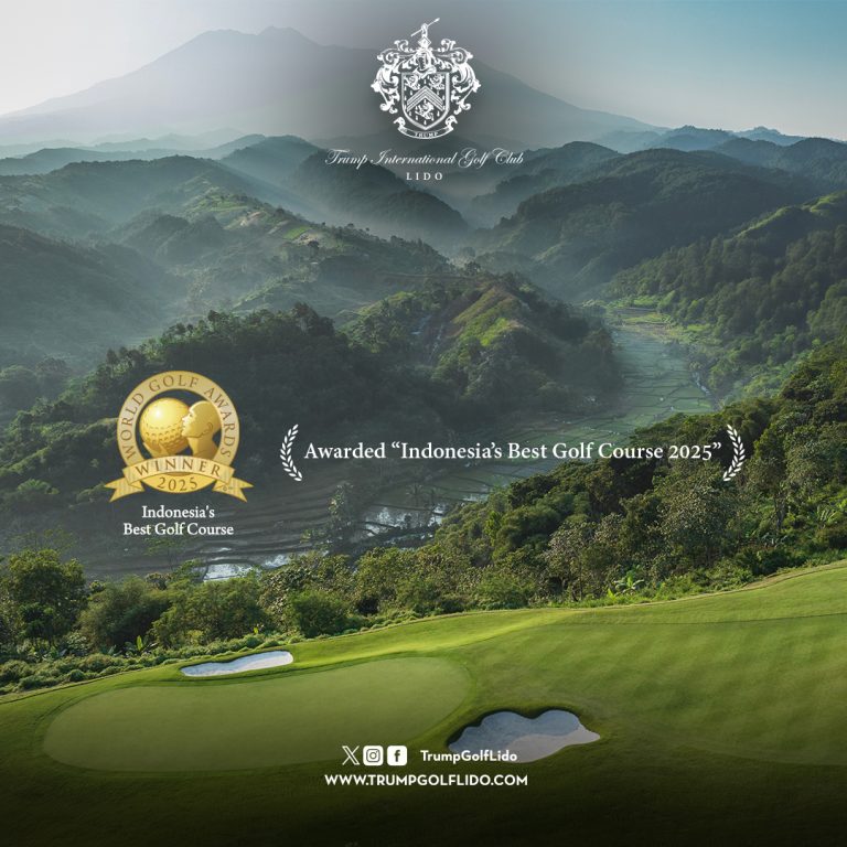 Trump International Golf Club, Lido Dinobatkan Sebagai Lapangan Golf Terbaik di Indonesia oleh World Golf Awards